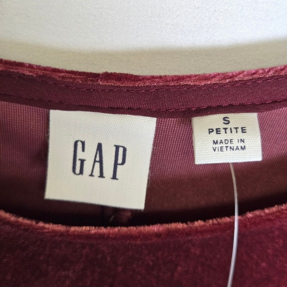 Gap Velvet Cami Slip Midi Dress, Side Slits, Red, Small Petite, New $59.99 MSRP - Picture 3 of 13